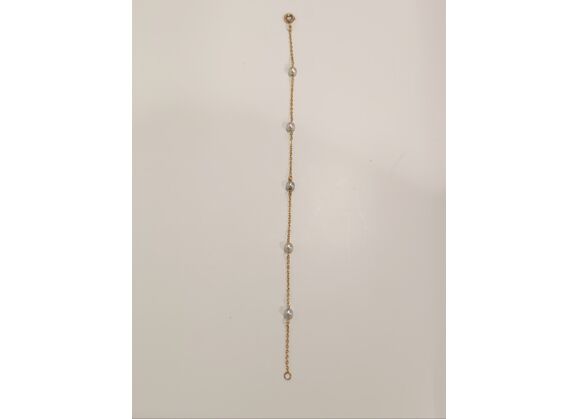 Image Bracelet Or rose Perle d'eau douce Sans