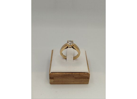 Image Bague Or jaune Diamant Sans