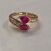 Image Bague Plaqué or Oxyde de zirconium