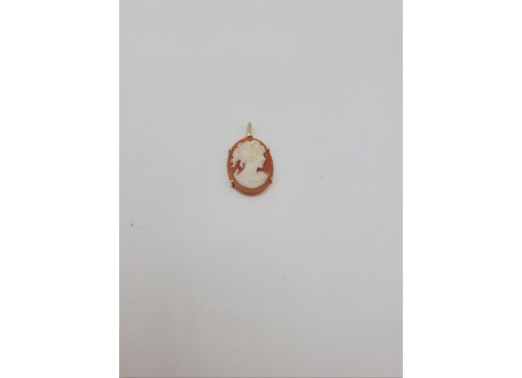 Image Pendentif Or jaune Camée Sans