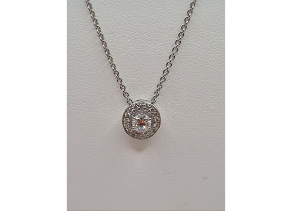 Image Collier Or blanc Diamant Diamant