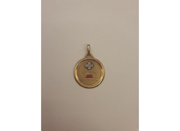 Image Pendentif Or jaune Diamant Rubis