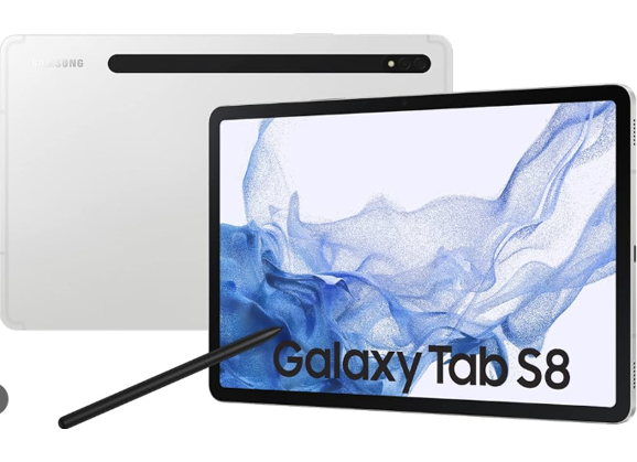 Image Tablette SAMSUNG Galaxy Tab S8 Argent 128 Go Wifi 11