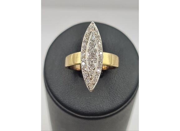 Image Bague Or jaune Diamants