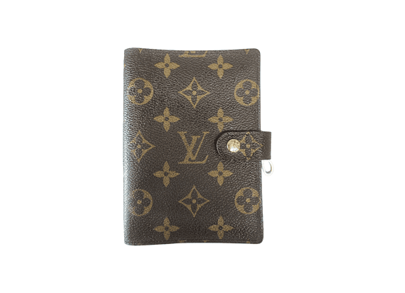 Image Portefeuille Agenda PM Toile enduite Marron