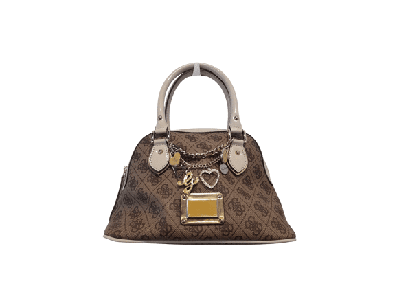 Image Sac à main GUESS Porté croisé Tissu Marron