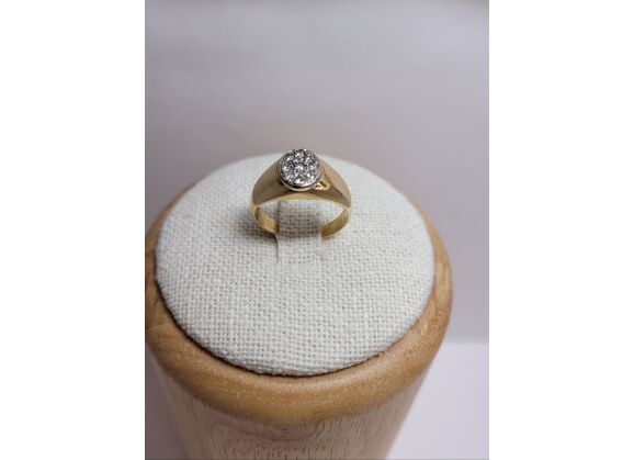 Image Bague Or jaune Diamant Diamant