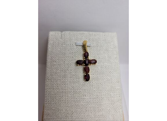 Image Pendentif Or jaune Grenat Grenat