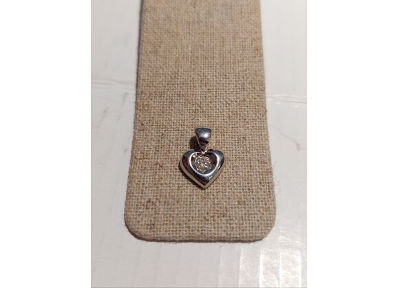 Image Pendentif Or blanc Diamant Sans