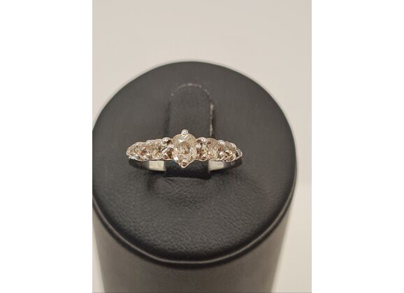 Image Bague Or blanc Diamant Diamant