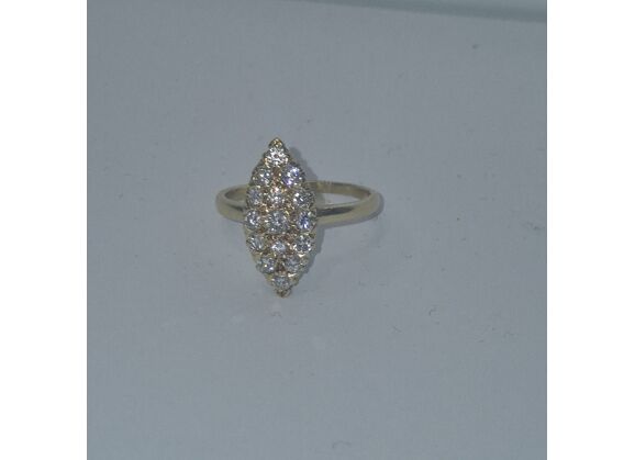 Image Bague Or jaune Diamant Diamant