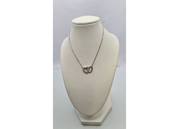 Image Collier Argent Strass