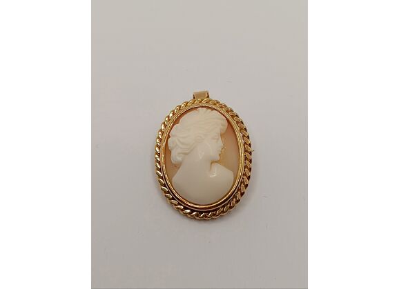 Image Pendentif Or jaune Camée Camée