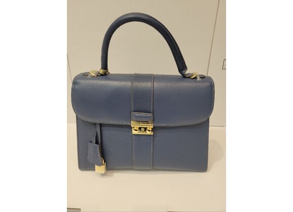 Image Sac à main MAC DOUGLAS Porté main Cuir de vachette Navy