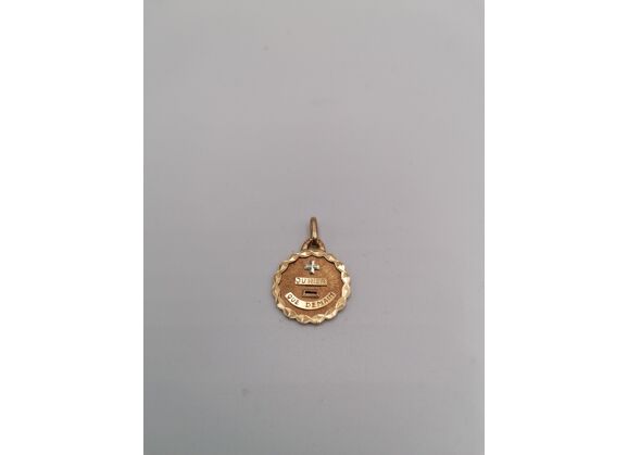 Image Pendentif Or jaune Pierre rouge Sans