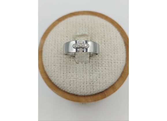 Image Bague Or blanc Diamant Sans