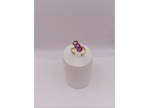 Image Bague Or jaune Améthyste