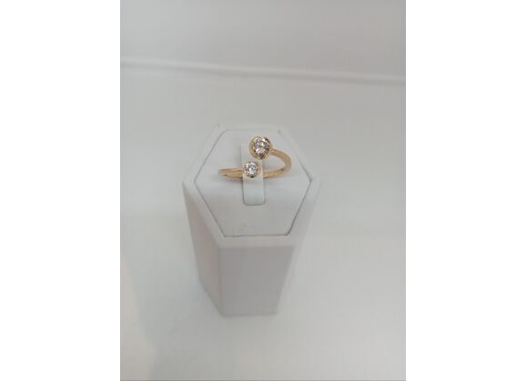 Image Bague Or jaune Diamant Diamant