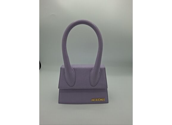 Image Sac à main JACQUEMUS Le Chiquito Porté main Cuir de veau Lilas