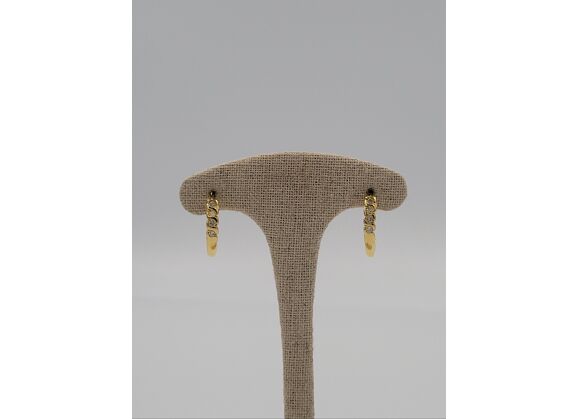 Image Boucles d'oreilles Or jaune Diamants
