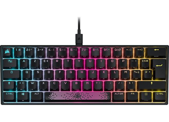 Image Clavier CORSAIR K65 RGB Mini Filaire Noir