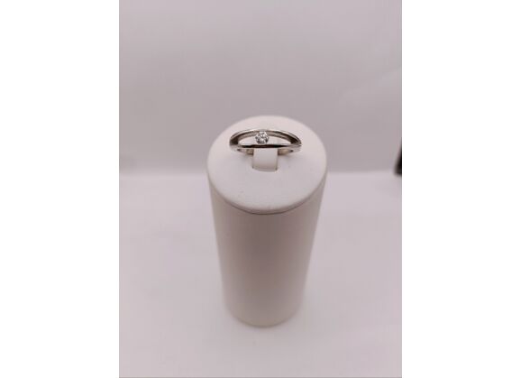 Image Bague Solitaire Or blanc Diamant