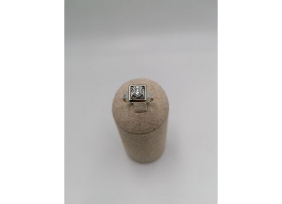 Image Bague Or blanc Diamant