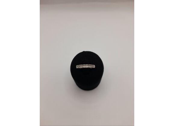 Image Bague Or blanc Oxyde de zirconium