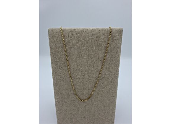 Image Collier Or jaune Maille torsadée