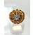 Image Bague Or jaune Pierre blanche