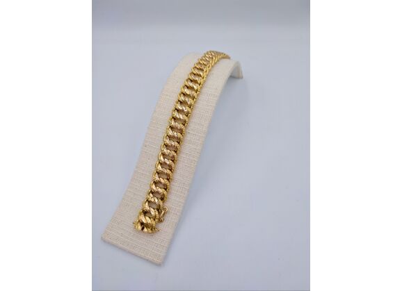 Image Bracelet Or jaune Maille américaine