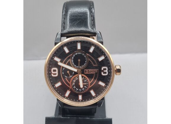 Image Montre Homme G-FORCE Montre 682002 Cuir Noir 42 mm