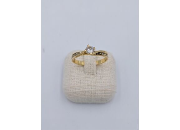 Image Bague Solitaire Or jaune