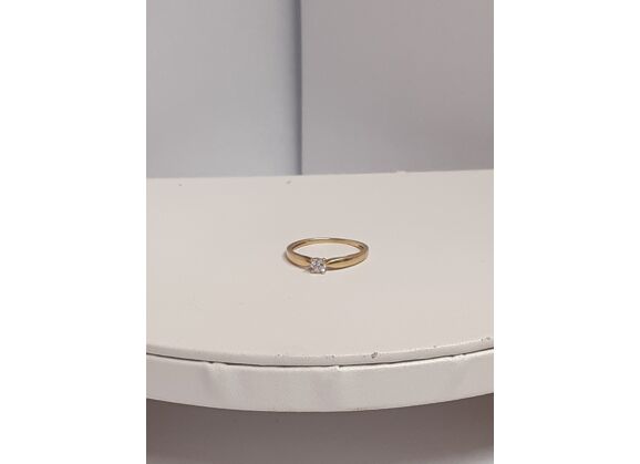 Image Bague Solitaire Or jaune Diamant