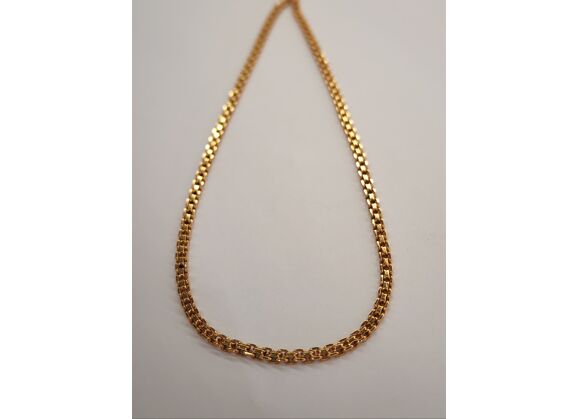 Image Collier Or jaune Maille forçat