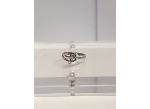 Image Bague Or blanc Diamant