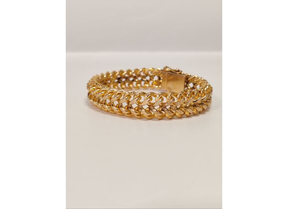 Image Bracelet Plaqué Or Maille américaine