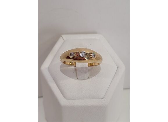 Image Bague Or jaune Diamants