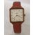 Image Montre Femme CLUSE La tetragone Cuir Rose 28 mm