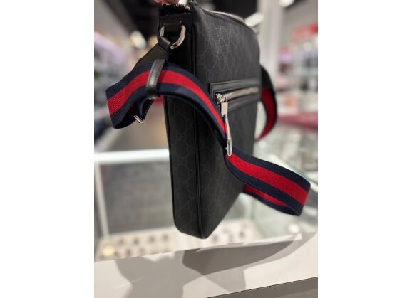 Image Sac à main GUCCI Messenger Pochette Cuir Toile