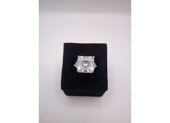 Image Bague Argent Pierres blanches