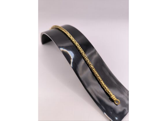 Image Bracelet Or jaune Maille palmier
