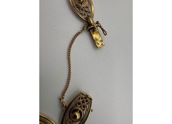 Image Bracelet Or jaune Maille filigrane