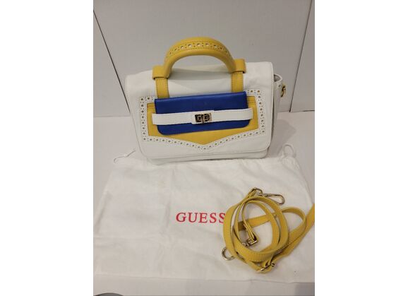 Image Sac à main GUESS Porté croisé Polyuréthane Blanc