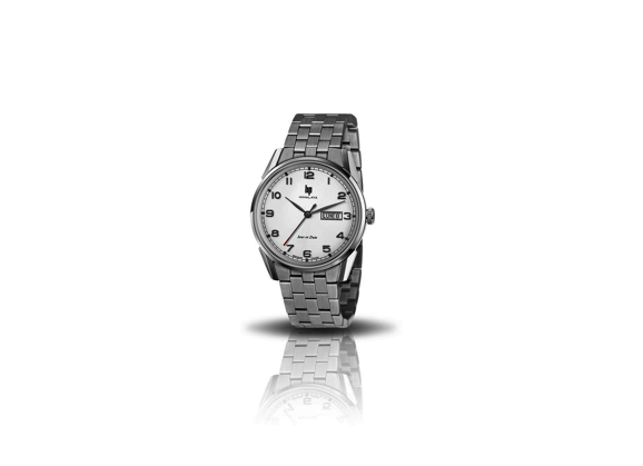 Image Montre Homme HIMALAYA Montre tip himalaya jour et date Acier Argent 38 mm
