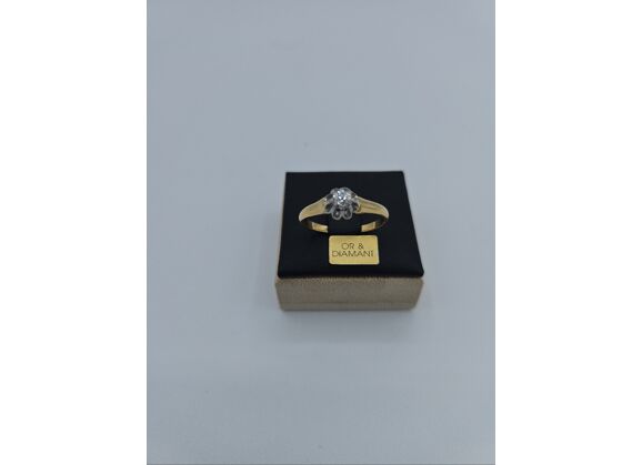 Image Bague Solitaire Or jaune Diamant