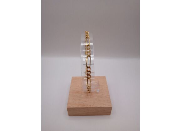 Image Bracelet Or jaune Maille alternée