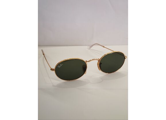 Image Lunettes de soleil RAY-BAN Rb3547 oval métal Métal Doré 39 mm