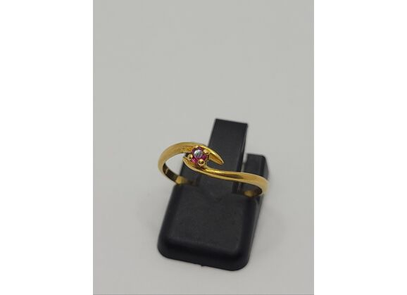 Image Bague Or jaune Rubis