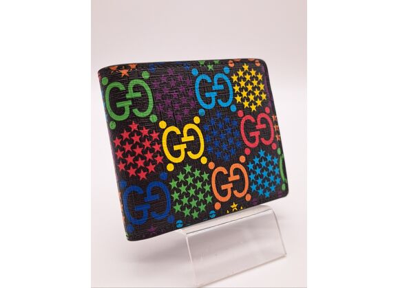 Image Portefeuille Psychedelic GG Cuir Multicolore
